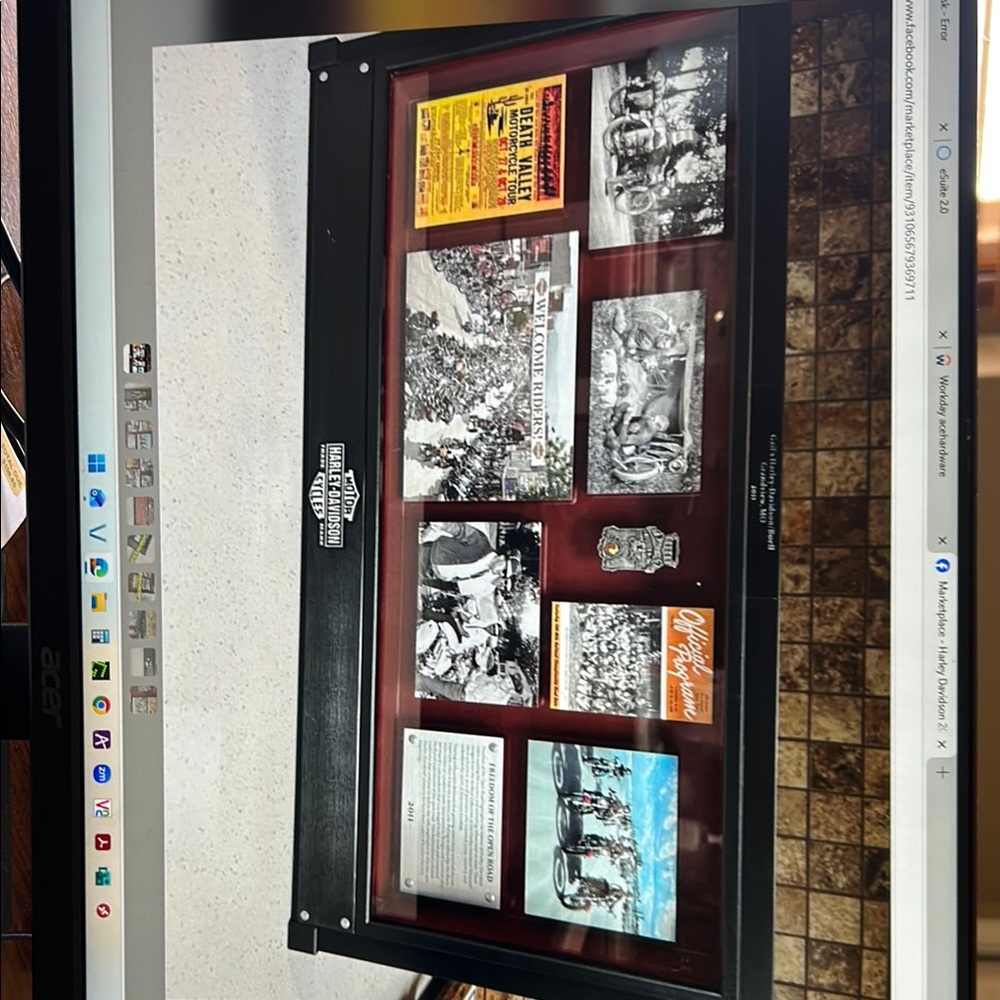 Harley-Davidson Framed Photo Collage